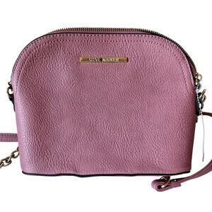 Steve Madden crossbody satchel pink gold tone hardware